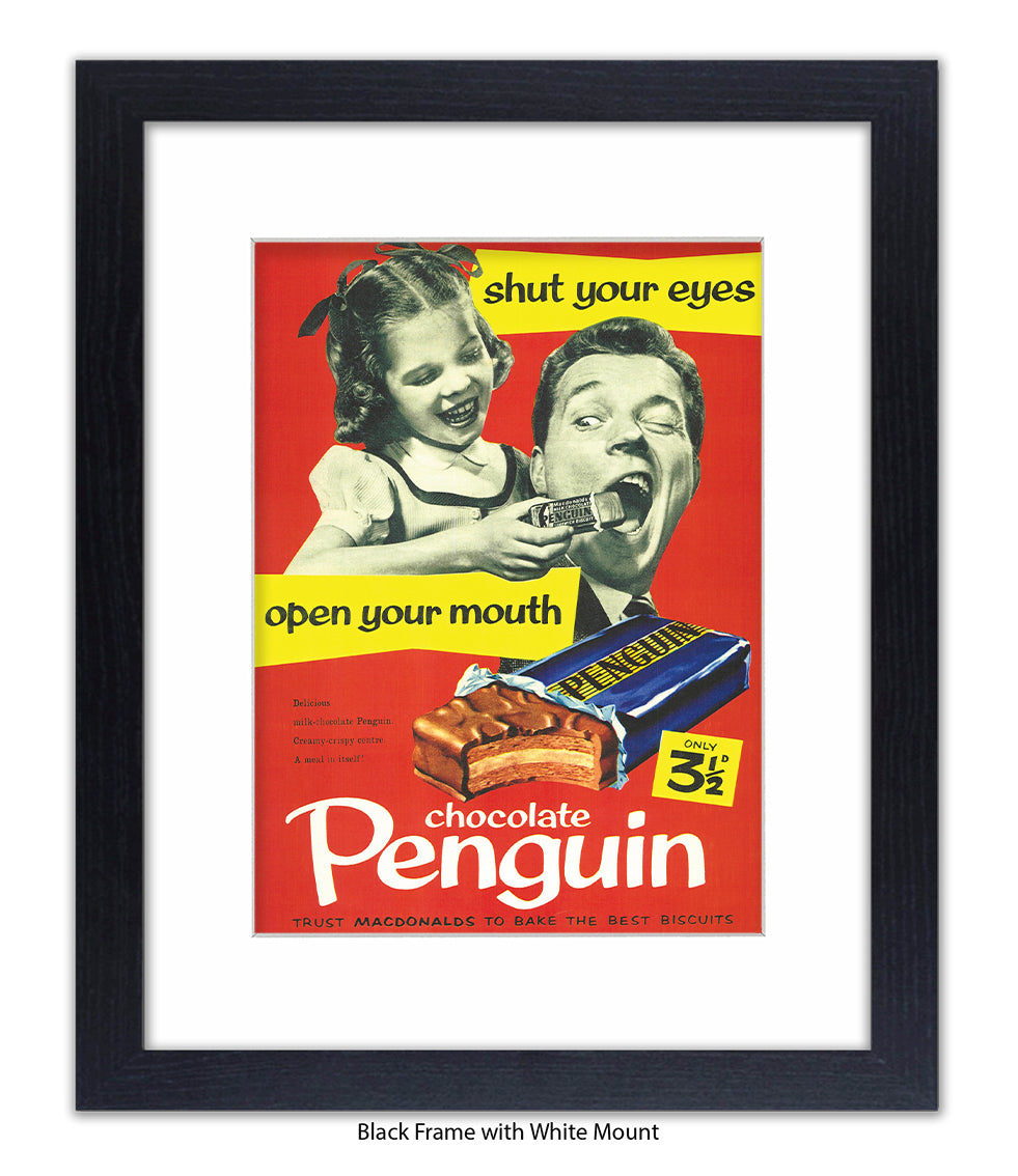 Penguin - Open Your Mouth - Art Print