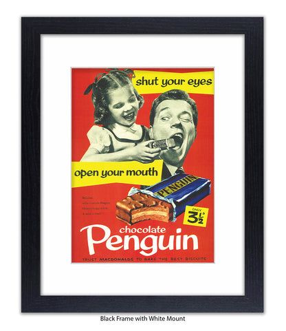 Penguin - Open Your Mouth - Art Print