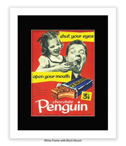 Penguin - Open Your Mouth - Art Print