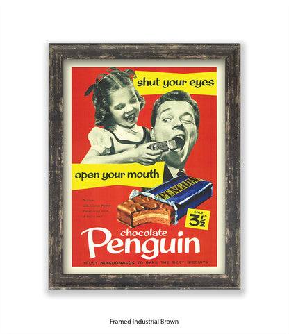 Penguin - Open Your Mouth - Art Print