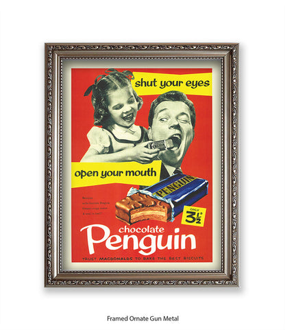 Penguin - Open Your Mouth - Art Print