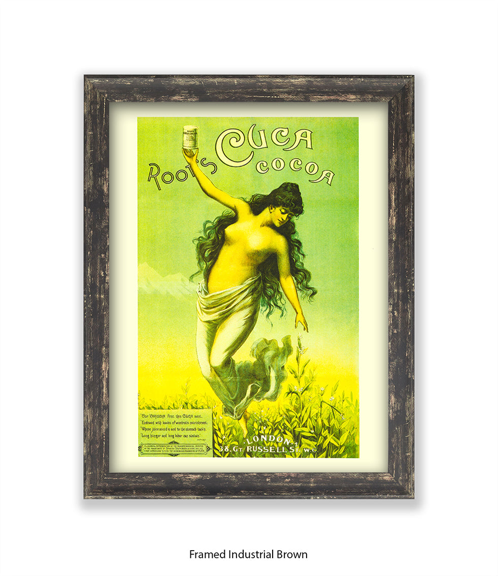 Roots Cuca Cocoa - Green - Art Print