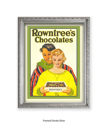 Rowntree's Chocolates - Couple With Box - Art Print
