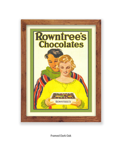 Rowntree's Chocolates - Couple With Box - Art Print