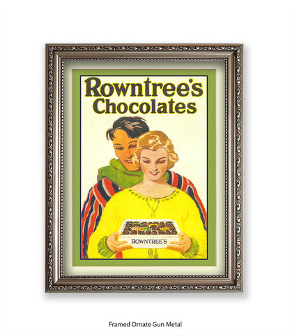 Rowntree's Chocolates - Couple With Box - Art Print