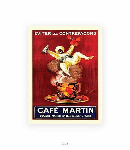Caffe - Martin - Man In A Coffee Cup Art Print