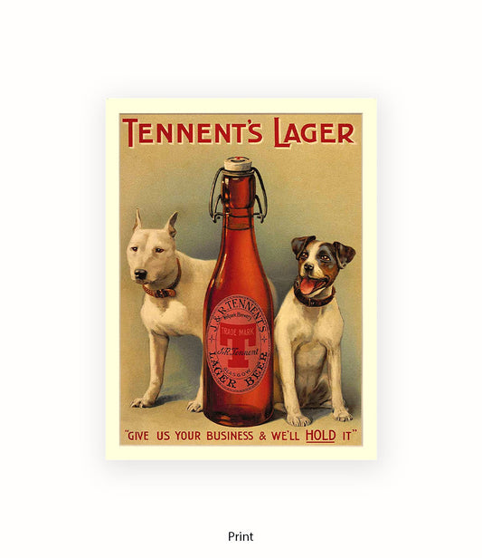 Tennent's Lager Art Print