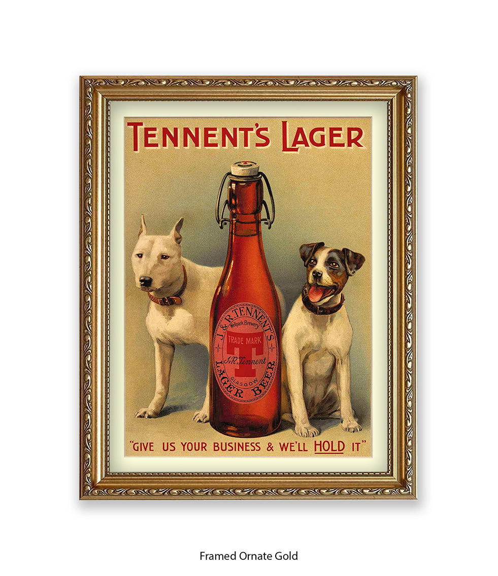 Tennent's Lager Art Print