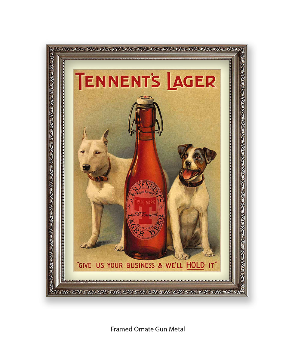 Tennent's Lager Art Print