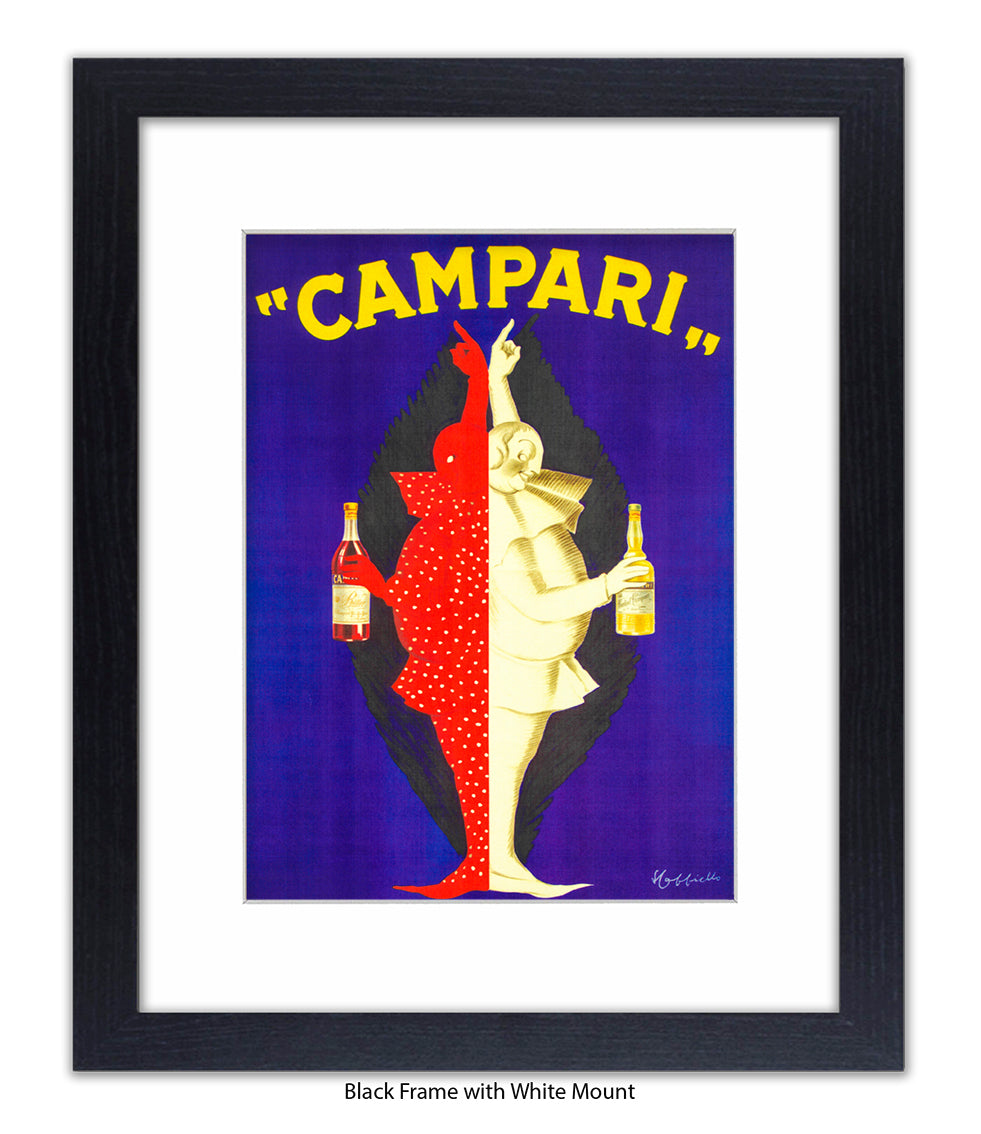 Campari Red & White Characters Art Print