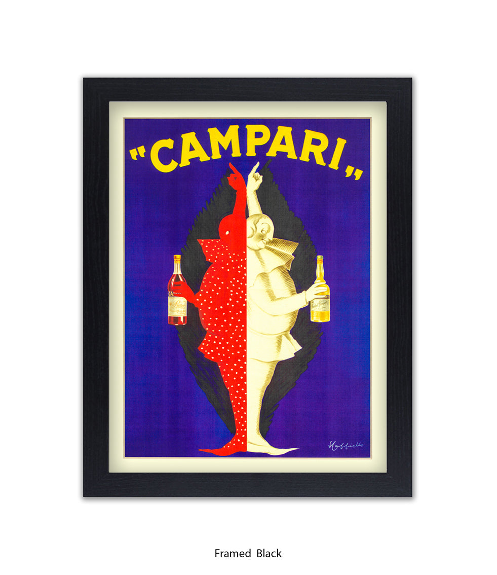 Campari Red & White Characters Art Print