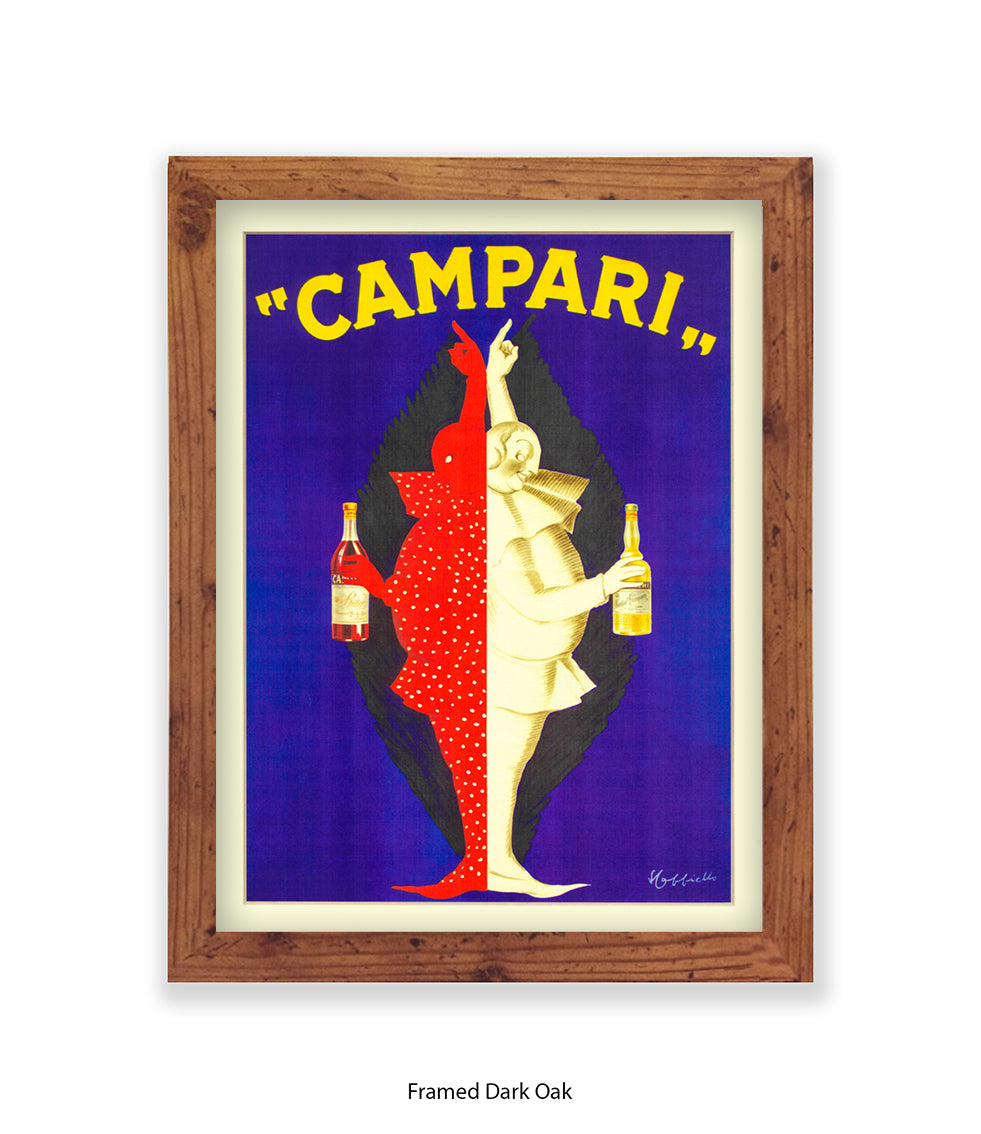 Campari Red & White Characters Art Print