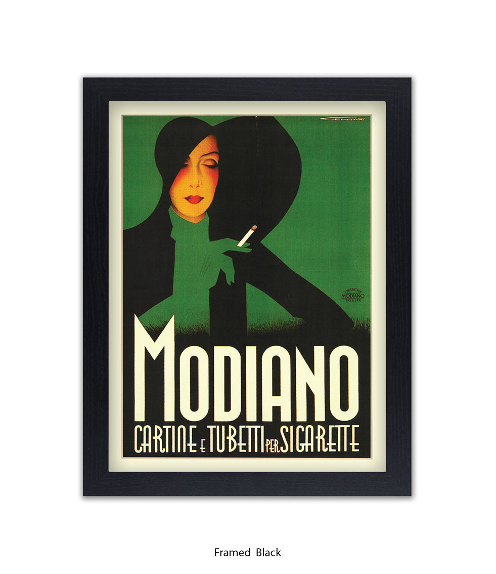 Modiano Cartine Black Hat  Art Print