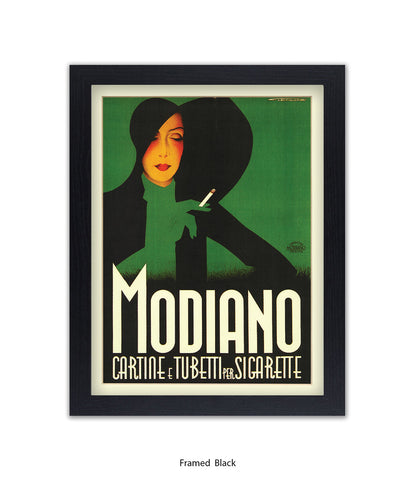 Modiano Cartine Black Hat  Art Print