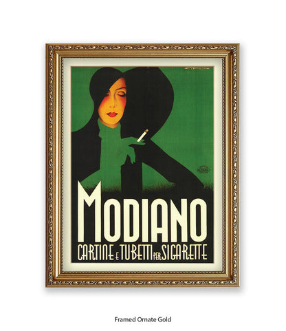 Modiano Cartine Black Hat  Art Print