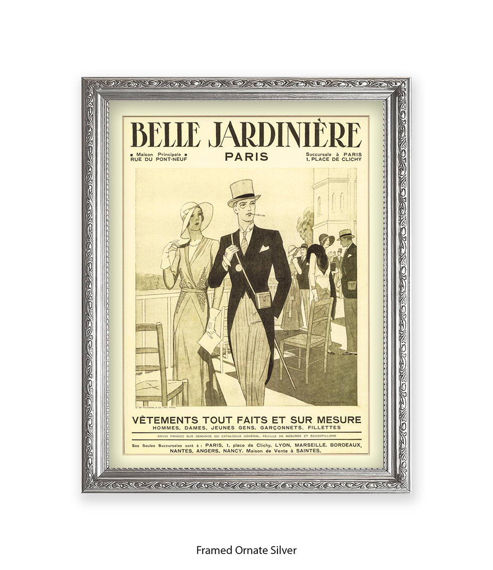 Belle Jardiniere Couple Paris Art Print