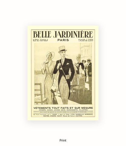 Belle Jardiniere Couple Paris Art Print
