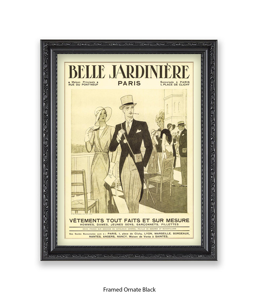 Belle Jardiniere Couple Paris Art Print