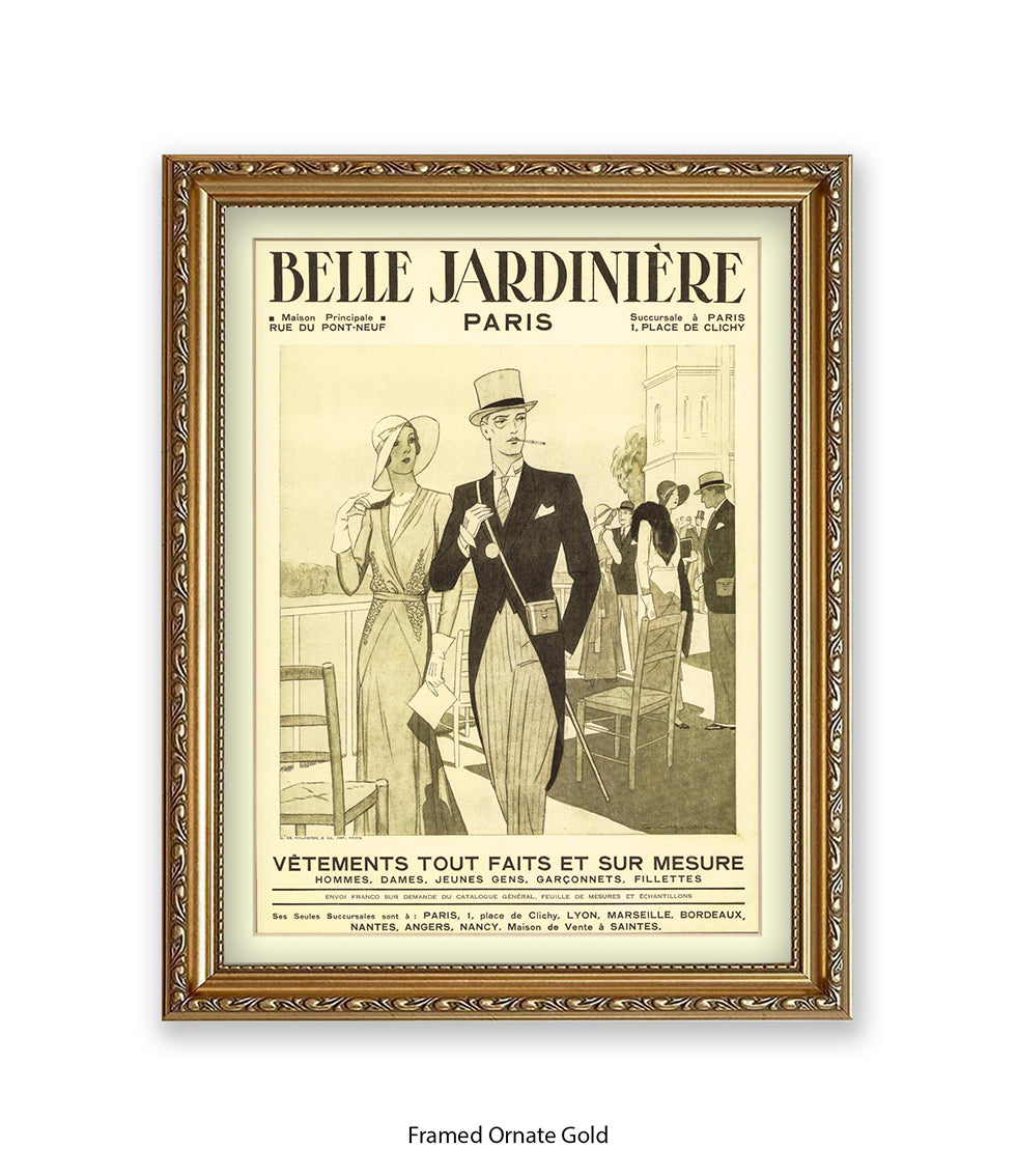 Belle Jardiniere Couple Paris Art Print