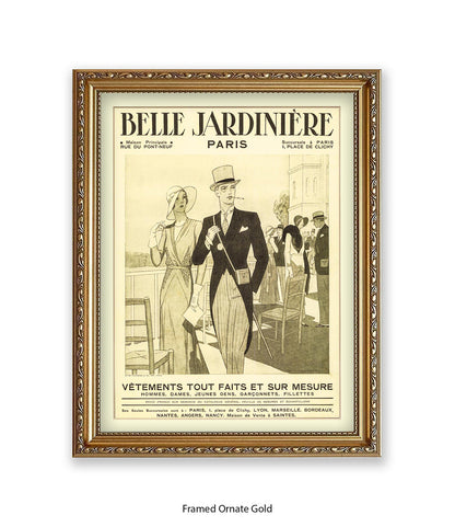 Belle Jardiniere Couple Paris Art Print
