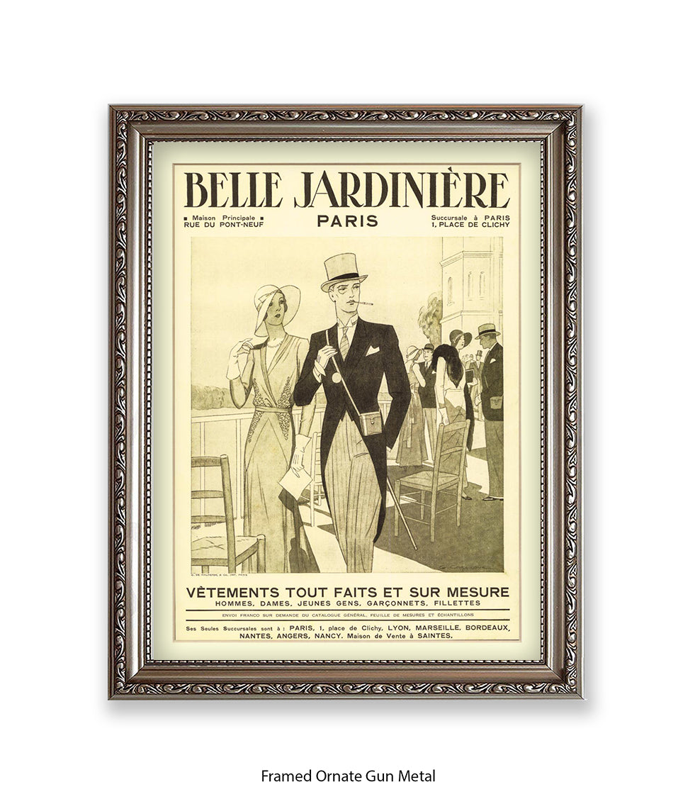 Belle Jardiniere Couple Paris Art Print
