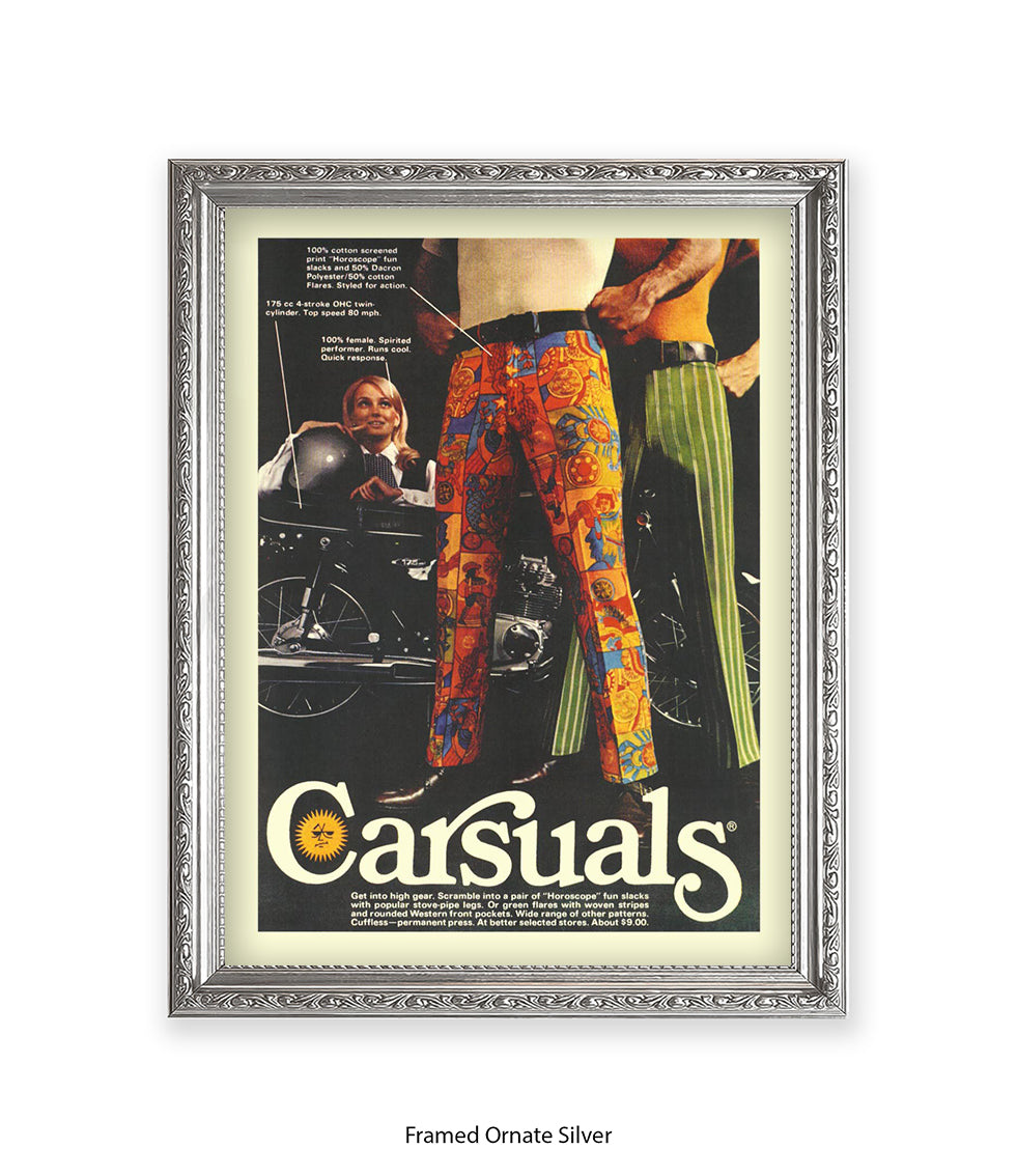 Carsuals Trousers Art Print