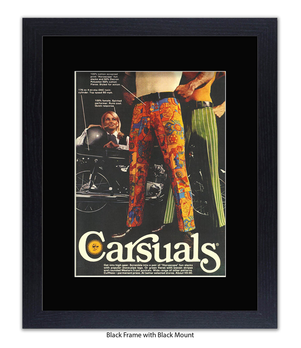 Carsuals Trousers Art Print