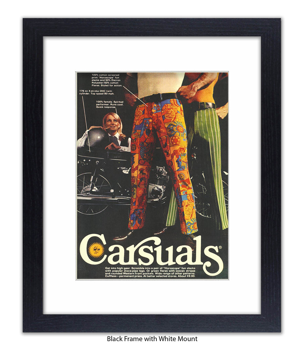 Carsuals Trousers Art Print