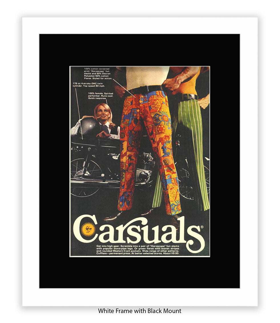 Carsuals Trousers Art Print