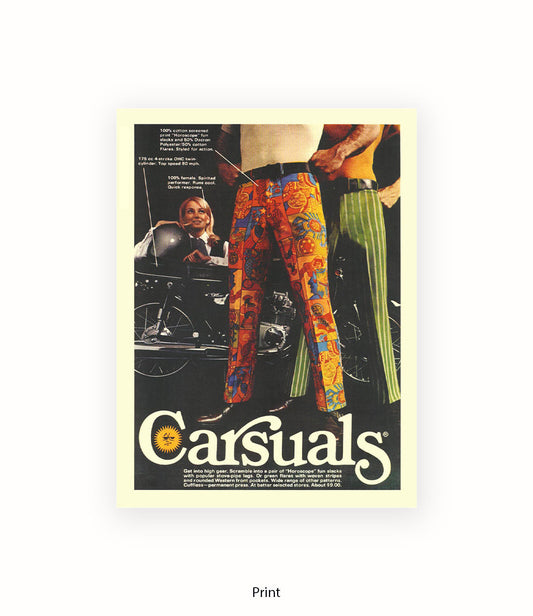 Carsuals Trousers Art Print