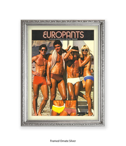 Europants Swimwear & Underwear Art Print