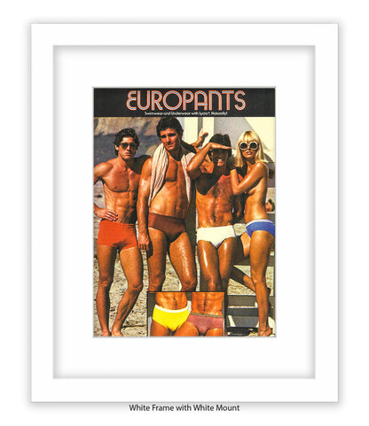 Europants Swimwear & Underwear Art Print