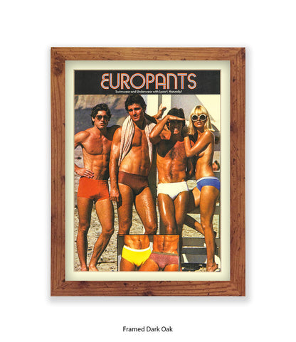 Europants Swimwear & Underwear Art Print