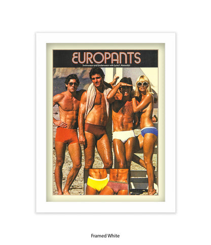 Europants Swimwear & Underwear Art Print