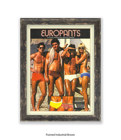 Europants Swimwear & Underwear Art Print