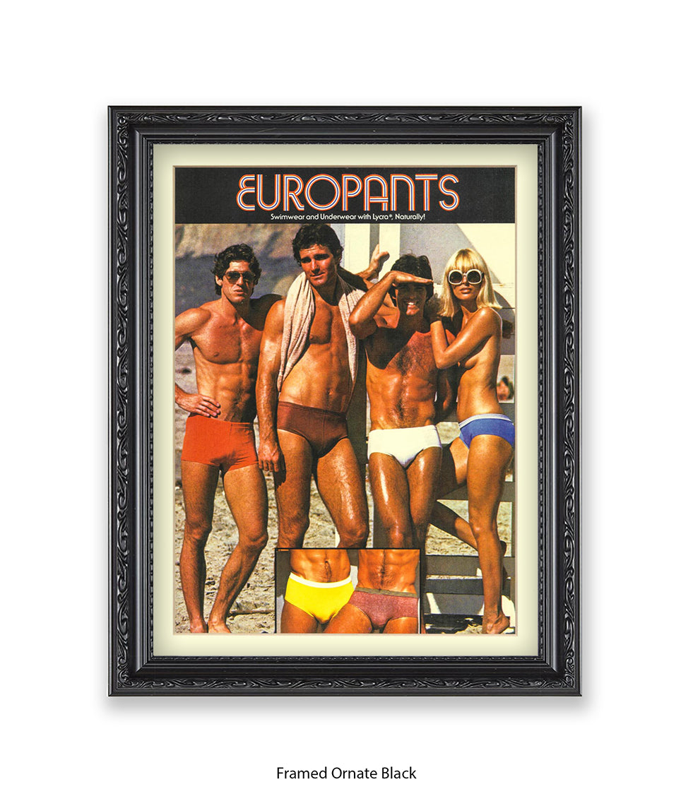 Europants Swimwear & Underwear Art Print