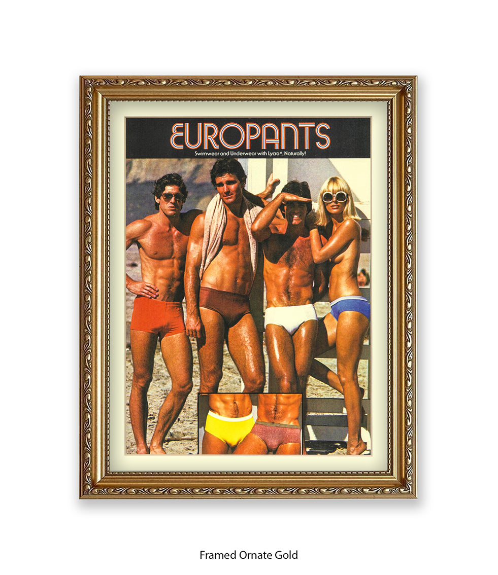 Europants Swimwear & Underwear Art Print
