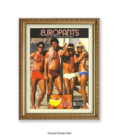 Europants Swimwear & Underwear Art Print