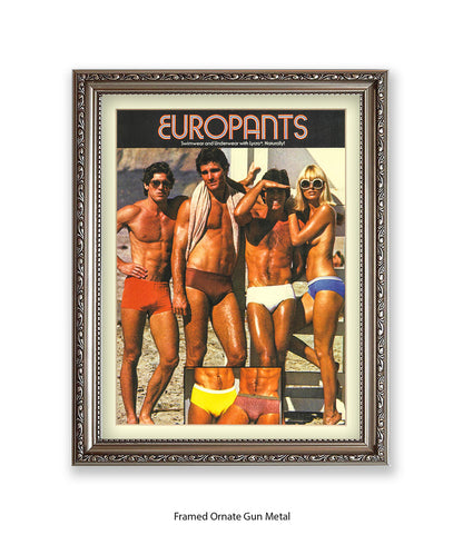 Europants Swimwear & Underwear Art Print