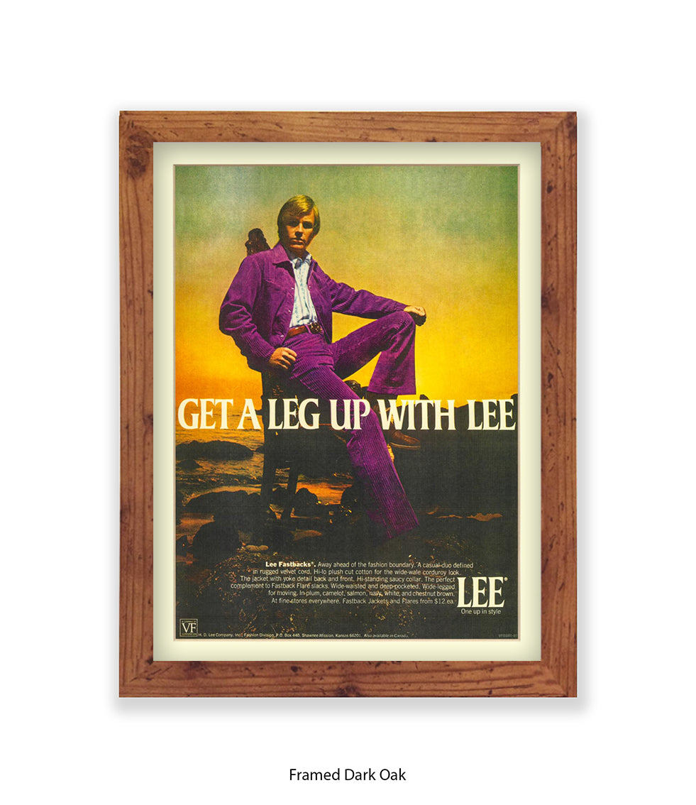 Lee Cooper Get a leg up with lee Art Print