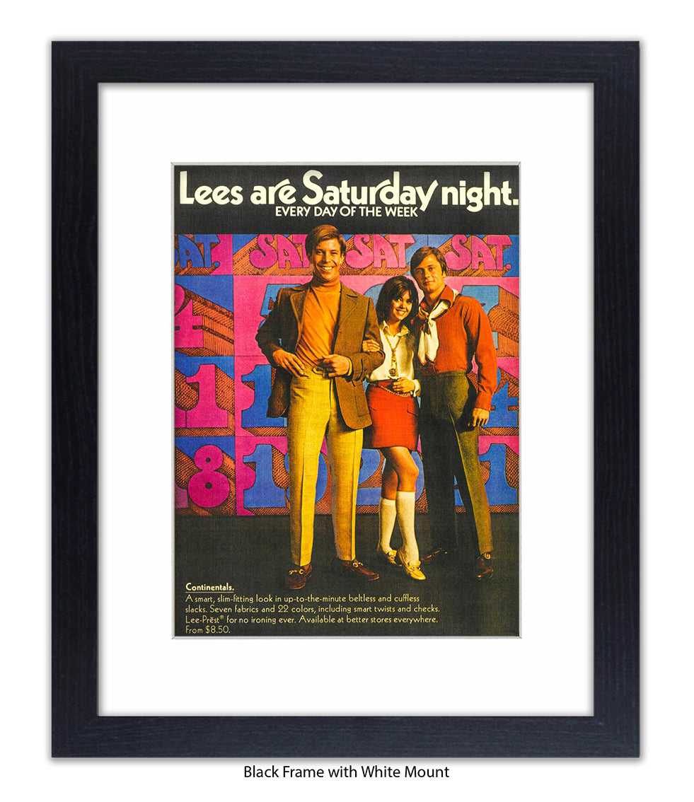 Lee's Are Saturday Night Art Print