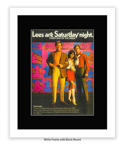 Lee's Are Saturday Night Art Print