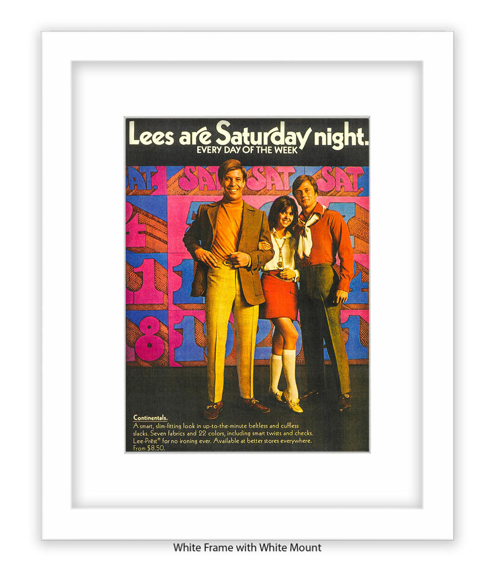 Lee's Are Saturday Night Art Print