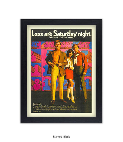 Lee's Are Saturday Night Art Print