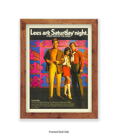 Lee's Are Saturday Night Art Print