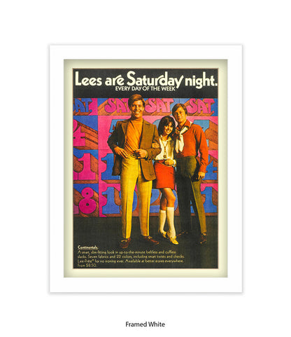 Lee's Are Saturday Night Art Print