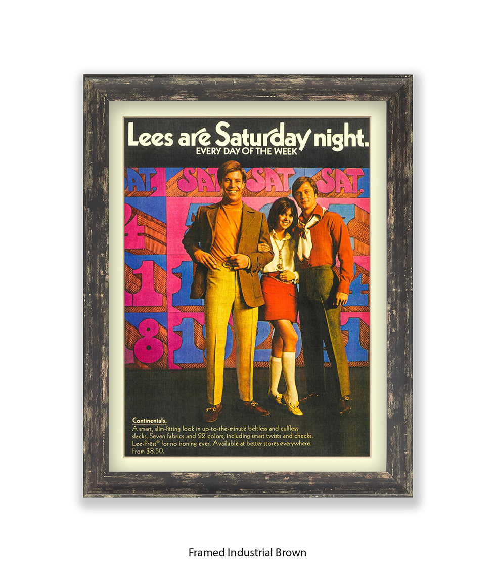 Lee's Are Saturday Night Art Print
