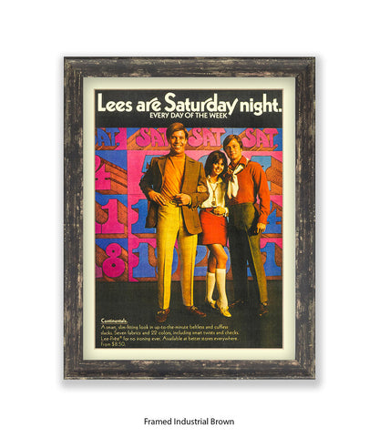 Lee's Are Saturday Night Art Print