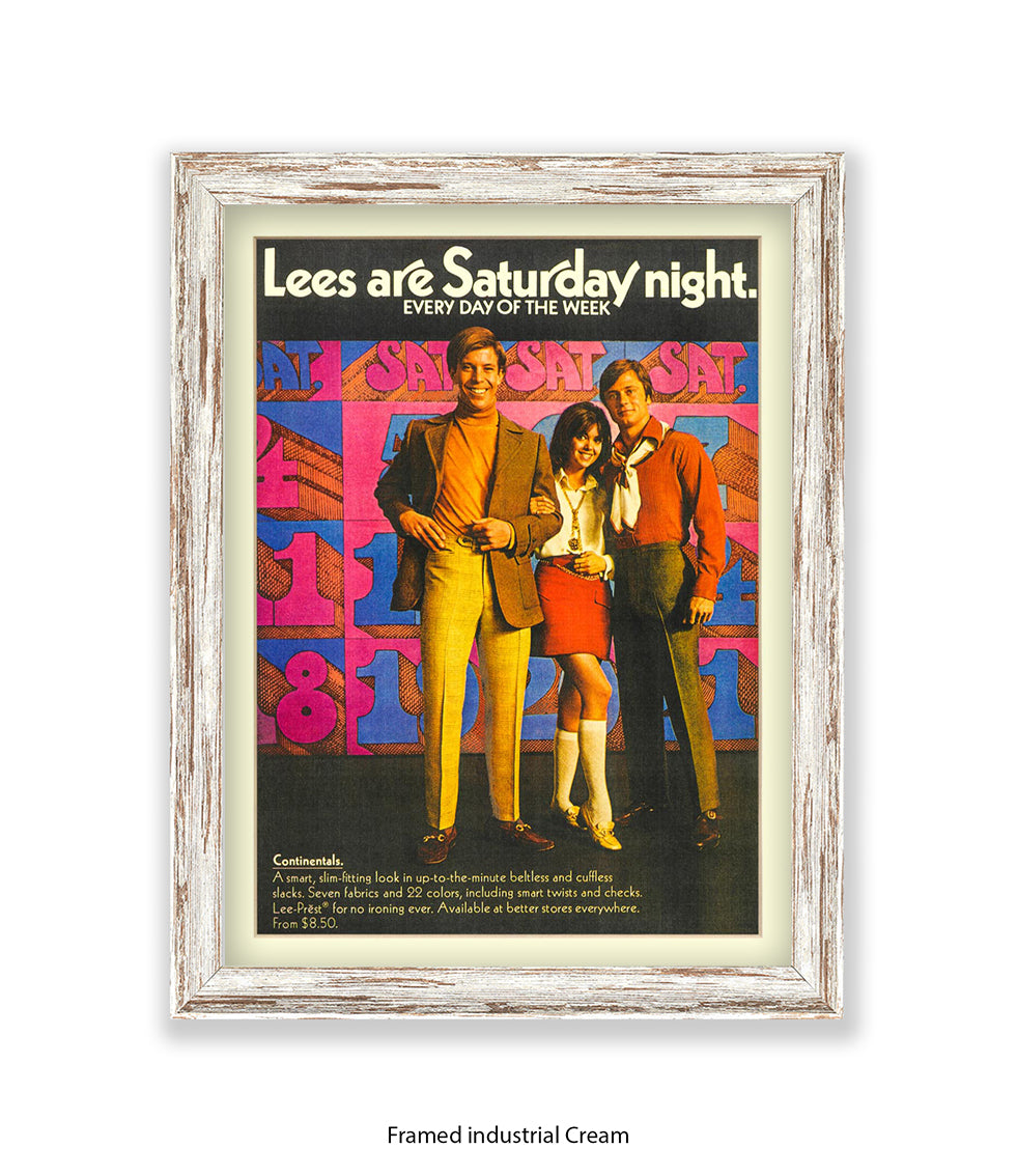 Lee's Are Saturday Night Art Print