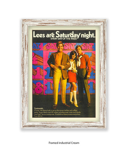 Lee's Are Saturday Night Art Print